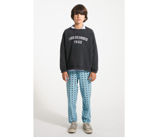 PiuPiuChick - Sweatshirt, Faded Black w/ "Jimi Hendrix" Print, Biobaumwolle – Bild 3