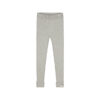 YUKI -  Knitted Leggings Fine Rib, GREY MELANGE, Bio Baumwolle