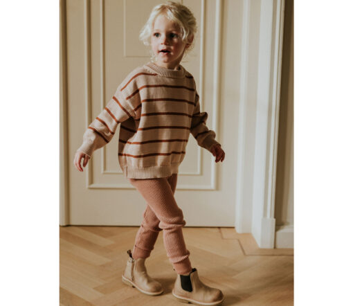 YUKI - Breton Knitted Sweater, SESAME, Bio Baumwolle – Bild 3