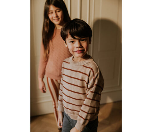 YUKI - Breton Knitted Sweater, SESAME, Bio Baumwolle – Bild 4
