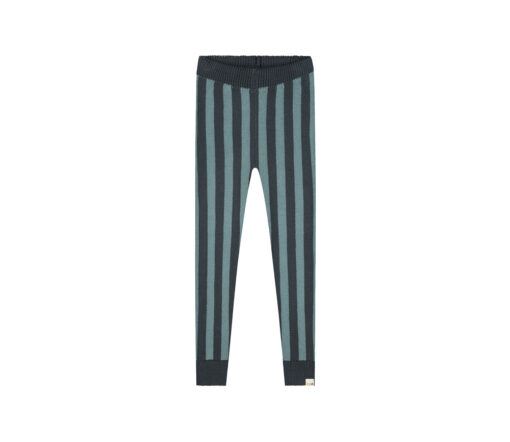 YUKI - Stripes Knitted Leggings, BLUE MONDAY, Bio Baumwolle