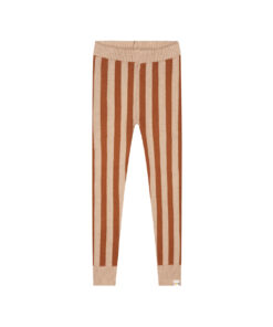 YUKI - Stripes Knitted Leggings, CARAMEL, Bio Baumwolle