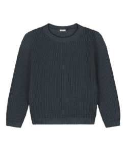YUKI - Chunky Knitted WOMEN'S Sweater, CHARCOAL, Bio Baumwolle