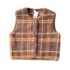 Alwero - Bodywarmer "TYB" ADULT, Biowolle, SCOTCH DARK BROWN, ultra light