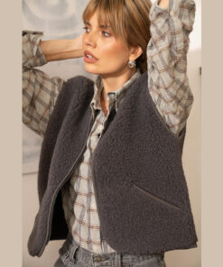 Alwero - Weste "POS" Adult, Biowolle, ANTHRACITE, ultra light