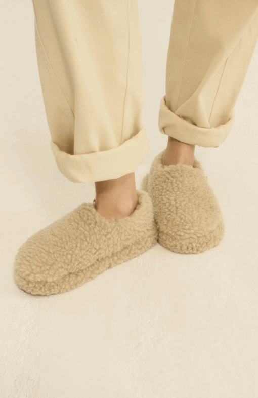 Alwero - Hausschuhe, SIBERS, Adult, Beige, Biowolle – Bild 2