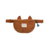 EMILE & IDA - Bauchtasche Katze, pecan, Samt