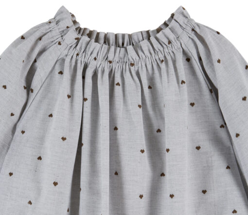 EMILE & IDA - Bluse, 'COEUR', jaqurd, Baumwolle – Bild 2