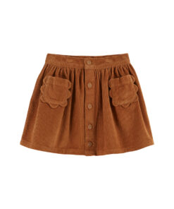EMILE & IDA - Rock, 'FLEURS VELOURS', pecan, Baumwolle