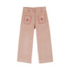 EMILE & IDA - Hose, 'VELOURS BRODE', peony, Baumwolle