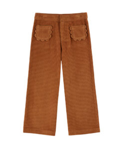 EMILE & IDA - Hose, 'FLEURS', pecan, Baumwolle