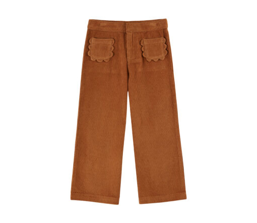 EMILE & IDA - Hose, 'FLEURS', pecan, Baumwolle