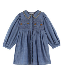 EMILE & IDA - Kleid, 'SMOCKEE', chambray, Baumwolle