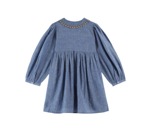 EMILE & IDA - Kleid, 'SMOCKEE', chambray, Baumwolle – Bild 4