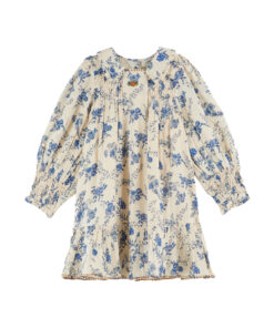 EMILE & IDA - Kleid, 'SMOCKEE', blue orchid, Baumwolle