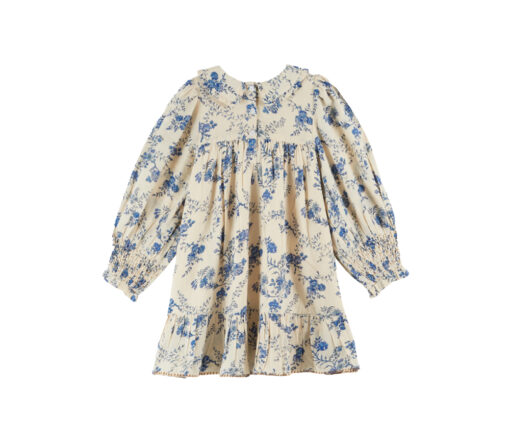 EMILE & IDA - Kleid, 'SMOCKEE', blue orchid, Baumwolle – Bild 3