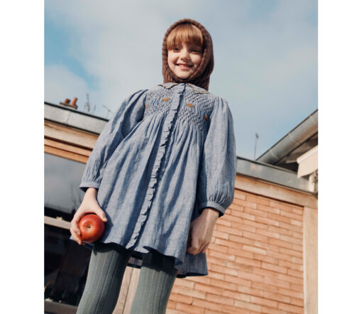 EMILE & IDA - Kleid, 'SMOCKEE', chambray, Baumwolle – Bild 2