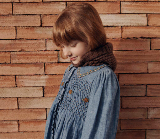 EMILE & IDA - Kleid, 'SMOCKEE', chambray, Baumwolle – Bild 3