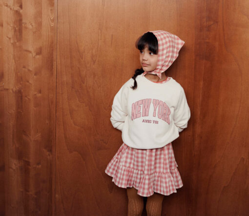 EMILE & IDA - Sweatshirt, 'NY', Creme, Biobaumwolle – Bild 3
