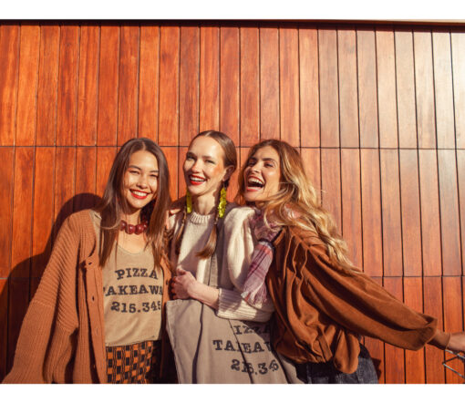 Sisters Department - Sweatjacke, faded brown, Biobaumwolle – Bild 5