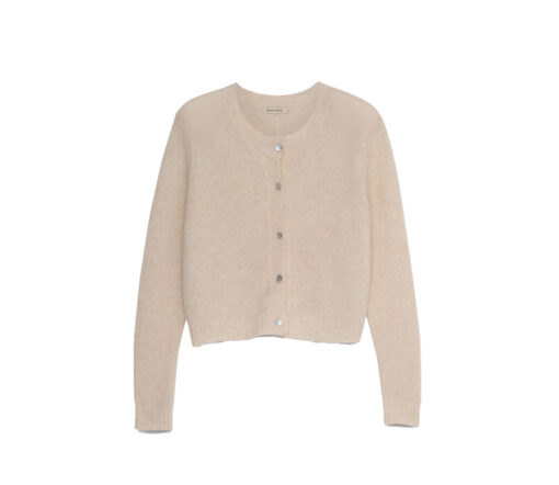 The New Society - Cardigan "IVY", white, Alpaca Merino Mix