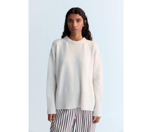 The New Society - Jumper "AGATHA", white, Cashmere Merino Mix
