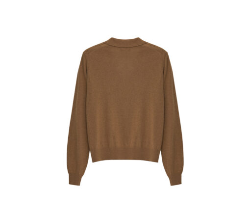 The New Society - Poloshirt "AGATHA", caramel, Cashmere Mix – Bild 3