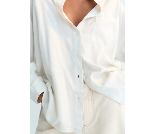 The New Society - Hemd "DELPHINE", white, Lyocell – Bild 5