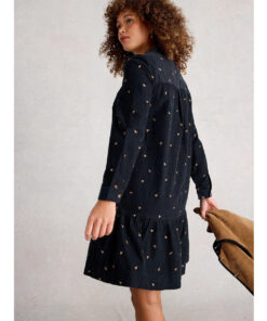 White Stuff - Kleid "DARIA", black multi, Biobaumwolle