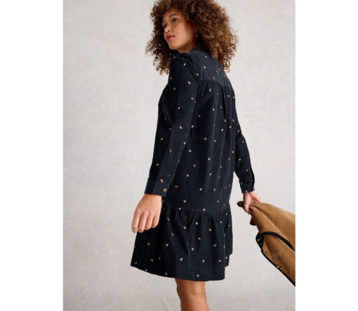 White Stuff - Kleid "DARIA", black multi, Biobaumwolle