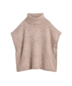 White Stuff - Poncho "DIAMOND", natural, Bio-Baumwolle