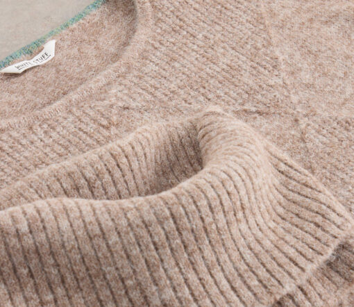 White Stuff - Poncho "DIAMOND", natural, Bio-Baumwolle – Bild 2