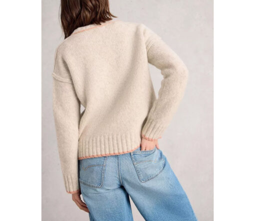 White Stuff - Strickpullover "JUSTINE", Wolle, light natur – Bild 3