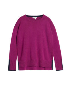 White Stuff - Pullover "OLIVE", plum, Bio-Baumwolle
