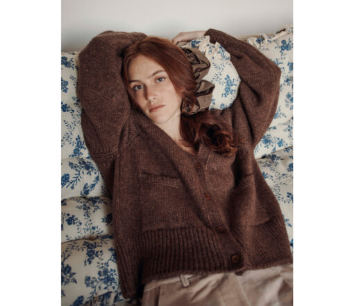 EMILE & IDA - Strickjacke, 'IDA-CORA', beige, Merinowolle – Bild 2