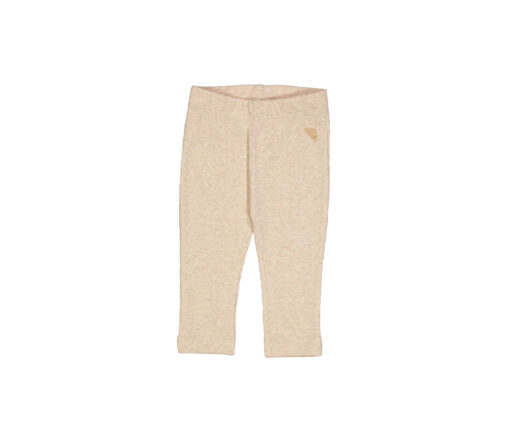 VacVac - Leggings "CARLET", light latte melange, Biobaumwolle GOTS