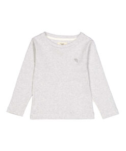 VacVac - Longsleeve, "CARLET" light grey melange, Biobaumwolle GOTS