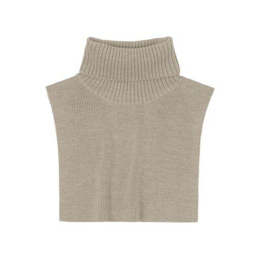 FUB - Neckwarmer, oat melange, Merinowolle – Bild 2