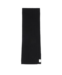 FUB - Schal, black, Merinowolle