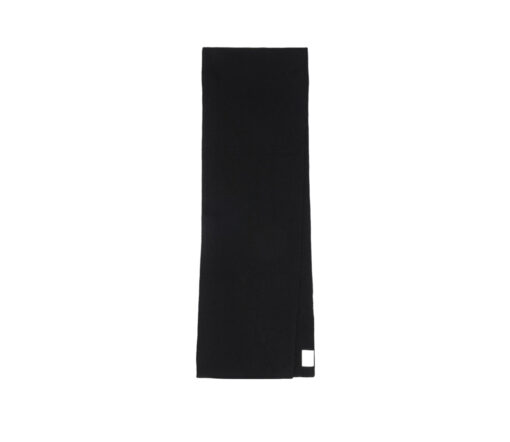 FUB - Schal, black, Merinowolle