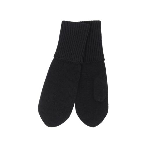 FUB - Handschuhe Fäustlinge, black, Merinowolle