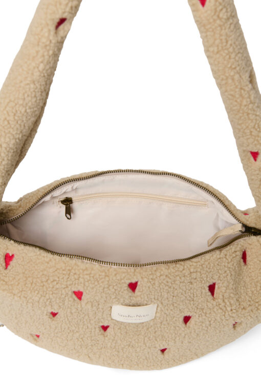 Teddy Hearts Mini Cross Body Bag, Ecru – Bild 4
