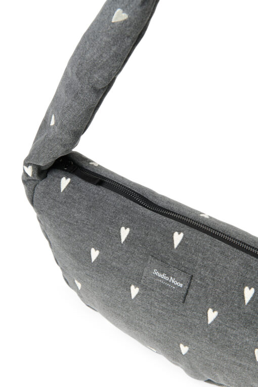 Studio Noos - Mini Cross Bag "GREY DENIM HEARTS" – Bild 4