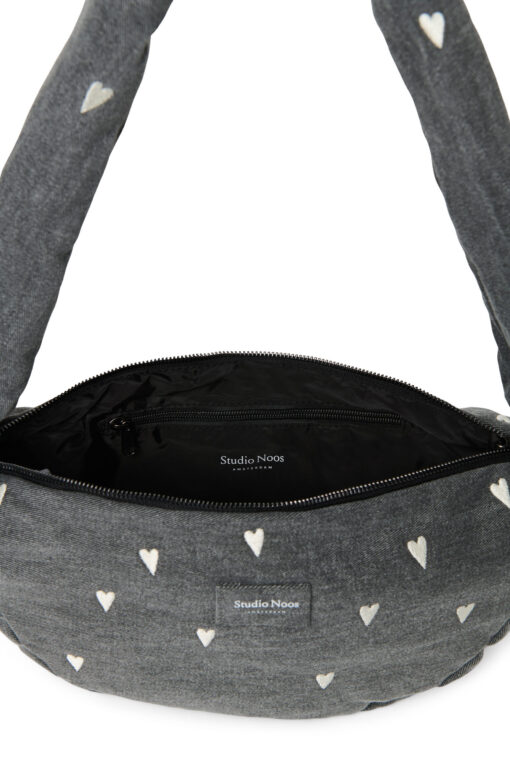 Studio Noos - Mini Cross Bag "GREY DENIM HEARTS" – Bild 6