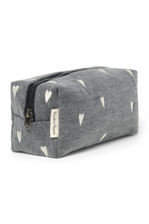 Studio Noos - Pouch "GREY DENIM HEARTS" – Bild 2