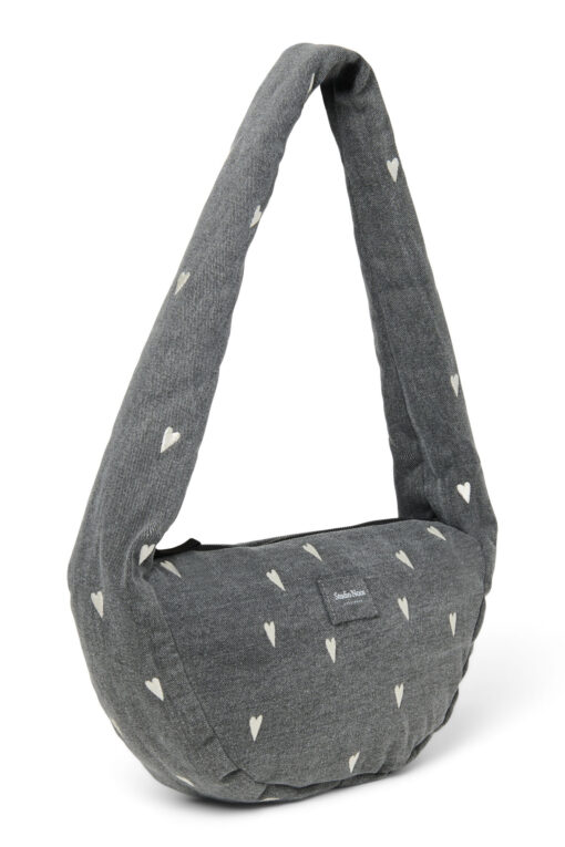 Studio Noos - Mini Cross Bag "GREY DENIM HEARTS" – Bild 3