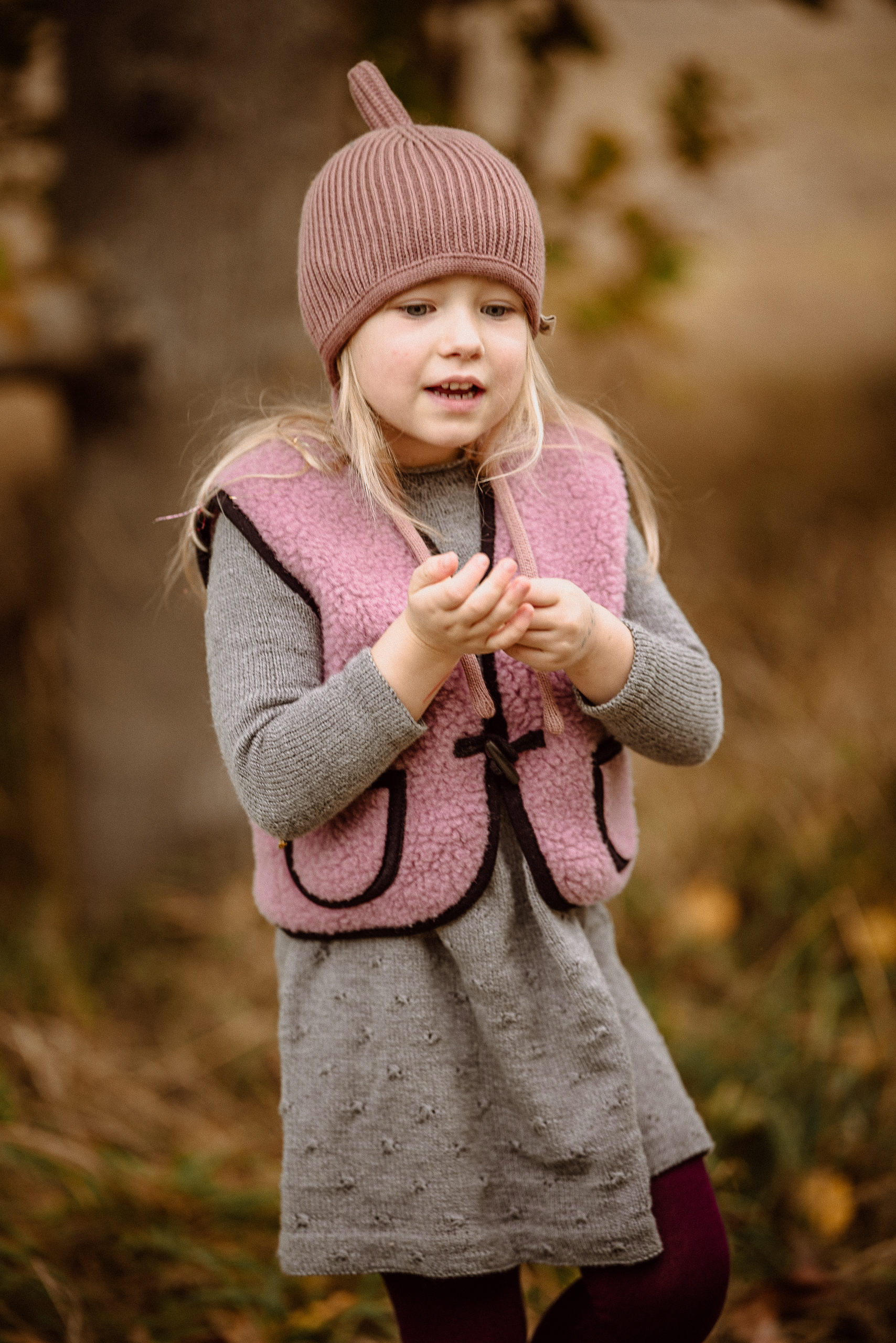 Alwero - Bodywarmer "Alpen 2.0" Junior, Biowolle, Venetian Pink, ultra light