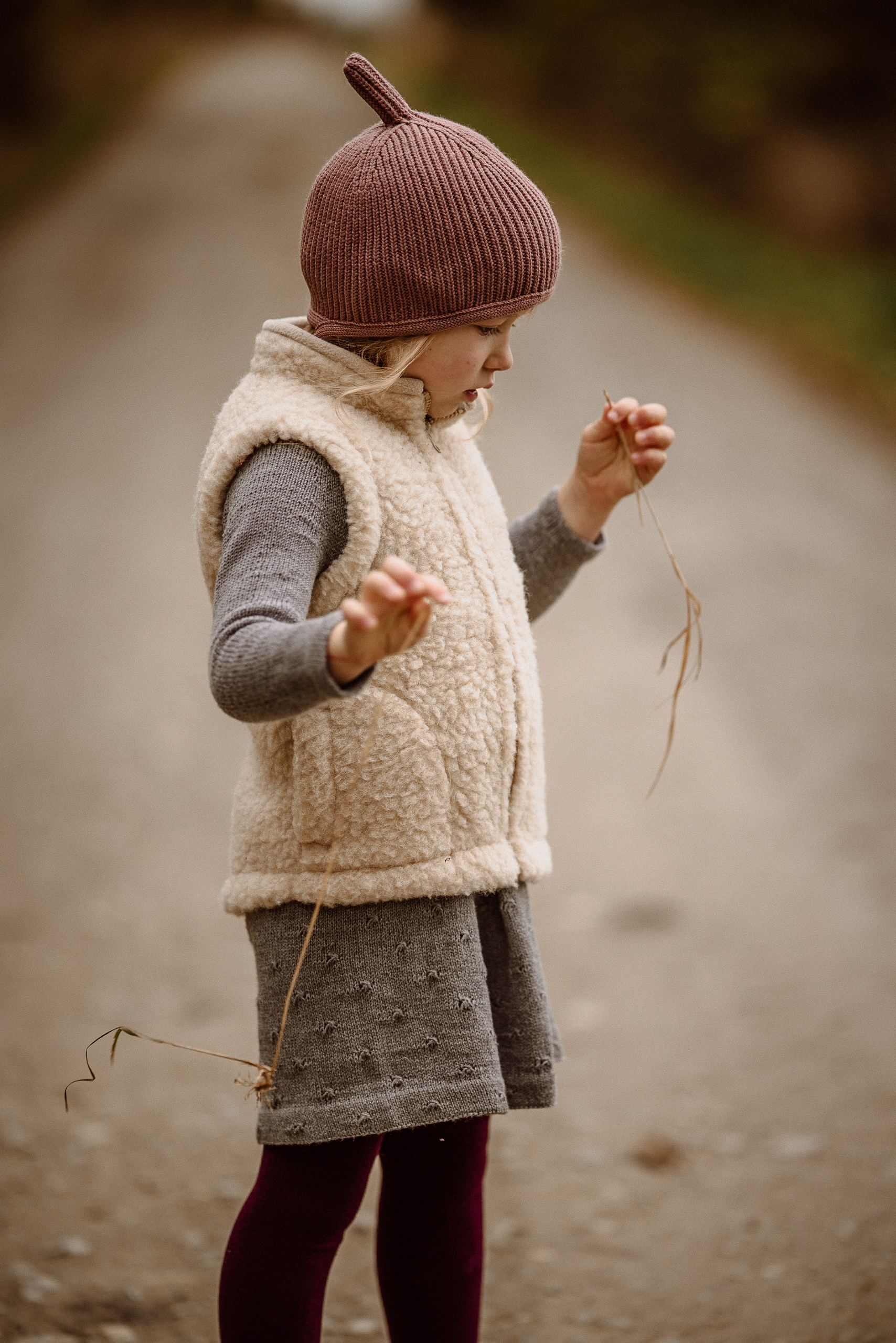 Alwero - Bodywarmer WALKES Junior, Biowolle, Beige – Bild 6