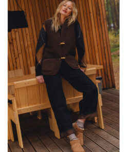 Alwero - Bodywarmer "Alpen 4.0" Adult, Biowolle, CHOCOLATE MARTINI, Unisex