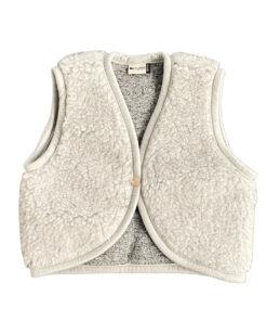 Alwero - Bodywarmer LULU, ultra light, Biowolle, Silver